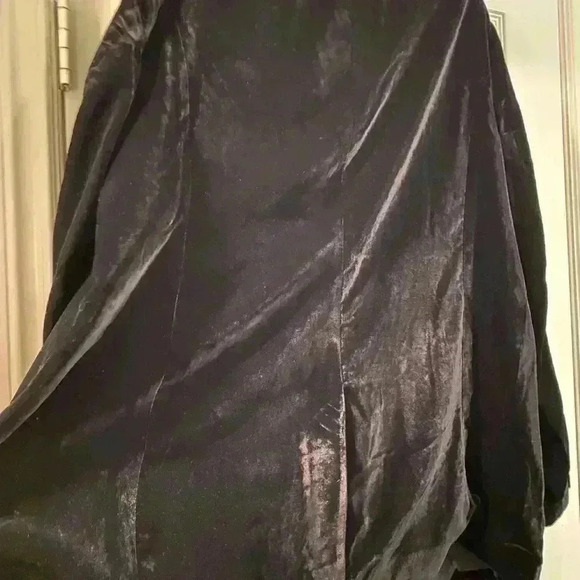 Lane Bryant women’s Velvet Black Blazer Pockets Relax Fit 22 - Picture 8 of 13